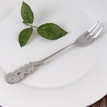 케이크전용 디저트포크 장미꽃포크 4p 테이블웨어