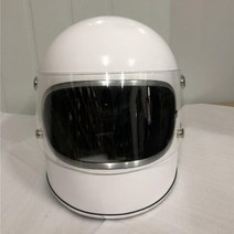 오더봇 티티앤코 TT&CO 소두핏 헬멧 톰슨 D컷 클래식 바이크 스쿠터 베스파 할리 데이비슨 경량 하이바 티티엔코 풀페이스, L, 화이트