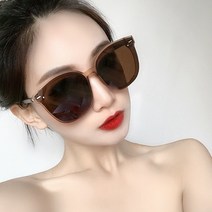 인스 왕홍 선글라스 여자 네모난 동그란 얼굴안경 마사차 거리박조 해변여행 편광선글라스입니다