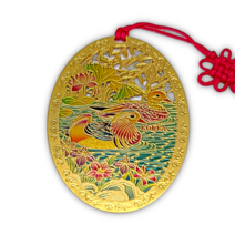 한국민예사 전통 금장 금속 책갈피 북마크 Korean bookmark 74종, 32 원앙