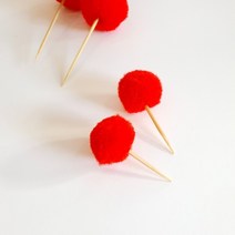 크리스마스 장식토퍼 루돌프사슴코는 매우 반짝이는 빨간코토퍼 4cm 3cm 2cm 택1