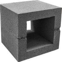 [칼라] [시공하기편한] 디자인 블록 벽돌 [190mm] <With보도블럭>, [사각] 블랙