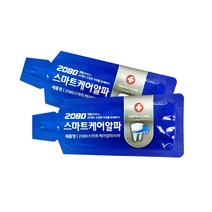 2080 스마트케어알파 파우치 일회용 치약 4G 1000 개입, 1000개입