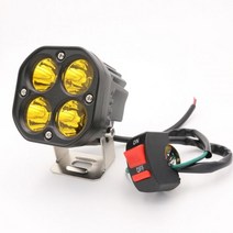 오토바이 방향 헤드 라이트 LED 조명 스포트라이트 안개 Led 작업등 12V/24V 자동차 노란색 램프 44 오프로드 트랙터 운전 흰색 사각형, GY028 1pc
