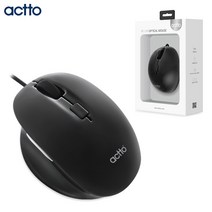 CYM611670엑토 포키 블랙 광마우스 유선, 단일옵션