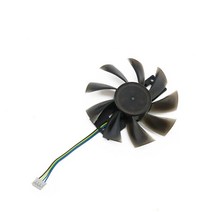 그래픽카드 팬 수리 부품 4pin ga92s2u rx570 gpu vga 쿨러 그래픽 radeon powercolor red dragon rx 570 듀얼 쿨 카드 냉각 교체, 1개