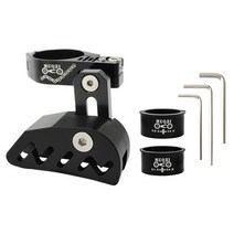 체인 가이드 Muqzi mtb 자전거 단일 속도 보호대 텐셔너 사이클링 조절 가능 호환, 검정