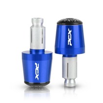 혼다 PCX 125 250 스쿠터 7/8 "22mm 오토바이 그립 핸들 바 캡 엔드 플러그 PCX125 2018 년 2020, 18 blue black