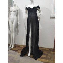 만삭촬영원피스 만삭사진 만삭촬영의상 셀프만삭촬영 임산부 원피스 maternity off shoulder chiffon 가운 사진 레이스 split front maxi