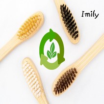 대나무 칫솔 친환경 제로웨이스트, 1개, 블랙