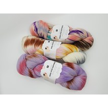 리코 손염색 낱볼 낱개 뜨개질 털실 손뜨개 수입실 핸드다이드 해피니스, 03