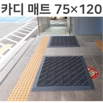 카디 매트 가로75cm 세로120cm 미끄럼방지 현관 출입구 발매트 조립식매트, 회색 솔 사선 무늬