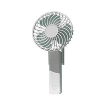 다렌 휴대형 손선풍기 미니USB 탁상형 충전타입 여행용 외출용, 9-12H지속사용가능, 화이트