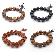 염주 팔찌 흑단 자단 침향 단향 금강보리 백단 합장주, P506단향