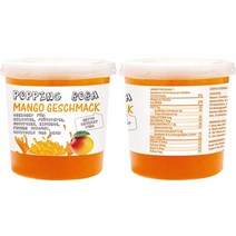 Original Popping Boba 오리지날 버블티 팝핑보바 망고맛 490g, 1개