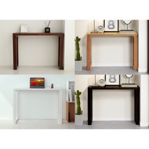 모던클래식 가구 거실 사이드 콘솔테이블(100cm 4색) 안방 장식장 낮은, 블랙
