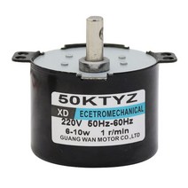 50ktyz ac 동기 모터 220v 10w cwccw 양방향 제어 가능한 기어 기어 모터 1-50rpm 영구 자석 저속 모터, 30rpm