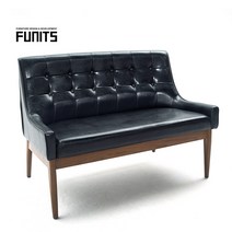 퍼니츠 멜로우 2인 소파 철제소파, 블랙