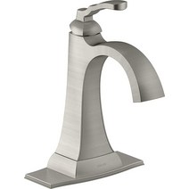 KOHLER K-R30996-4D-CP Ridgeport 욕실 싱크 수도꼭지 광택 크롬189850, Single Control_Brushed Nickel