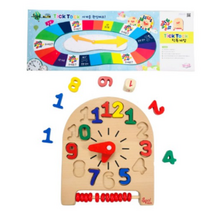 아동용 원목 모형 시계 공부 교구 장난감, 5개