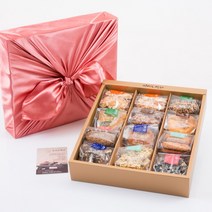 연희동 과자점 강성은명과의 수제 전병 과자 선물세트 (쇼핑백+보자기 동봉), 매화세트 (쇼핑백+보자기)