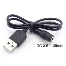 DC 암 전원 잭-USB A 수 플러그 3.5mm x 1.35mm 연장선 케이블 배럴 커넥터 코드 USB 2.0 K5