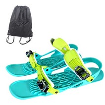 Zv 스키 스키에이트 인라인스키 숏 스노우보드 숏스키 눈을위한 성인용 미니 스케이트, 스키 부츠 3