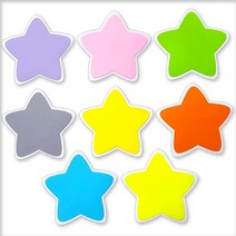 교실 게시판 환경 꾸미기 펠트 말풍선 별판 낱개, 하늘