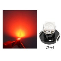 계기판 led 10pcs T4.7 T4 5050 SMD LED 네오 웨지 대시 보드 라이트 패션 자동차 패널 게이지 Speedo Dash Bulb 7 Colors 294303, [04] 빨간