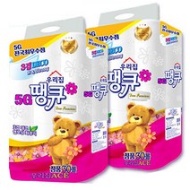 화장지 롤 땡큐 30 휴지 플라워 3겹 2팩, 윈지커머스_단일옵션