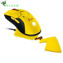 레이저 바이퍼 게이밍 마우스 미니 razer viper Razer Baokemeng co 피카추 패드 무선 비디오 컴퓨터 용 20000DPI 충전 포함, [03] YELLOW