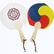 1+1 (OR) 전통한지부채 복문양 태극부채, 4개