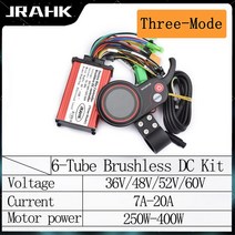 JRAHK-전기 스쿠터 컨트롤러 LCD 디스플레이 E-자전거 브러시리스 모터 24v-36v-48v 250W-400W 액세서리, 02 6G Sine kit TF100, 한개옵션1
