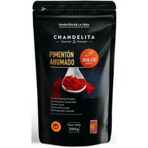 찬델리타 스위트 스모크 파프리카 파우더 드라베라 둘체스위트 500g CHANDELITA Sweet Smoked Paprika Powder De La Vera, 1개