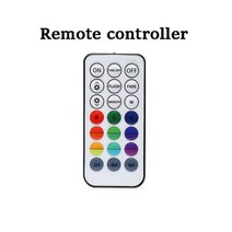 빔프로젝터렌탈 특수조명 업소용수족관 USB 충전식 마그네틱 RGB 잠수정 Led 조명 IP68 방수 수 중 풀 연못 꽃병 수족관 장식, [01] Remote controller