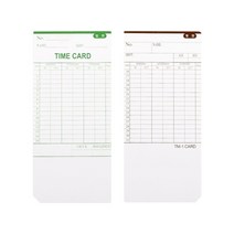 ZVO406101f20 117025 출퇴근기카드 TM-1 TIME CARD 100매 1갑, 상세페이지 참조, 상세페이지 참조, 상세페이지 참조