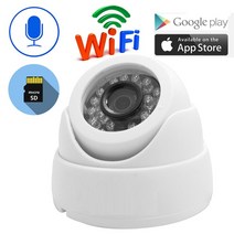 실외 실내 현관 무선 cctv 감시카메라 가정용 초소형 ip 카메라 wifi 1080p 960p 720p cctv 감시 비디오 보안 무선 오디오 ipcam 실내 유선 72, 어댑터 포함 960p, 3.6mm