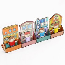 나만의 걱정인형 + 핸드폰 거치대 만들기 세트/DIY 휴대폰 색칠 꾸미기 나무 팬시 우드 공예 미술 돌봄교실 유치원 수업, 우리집