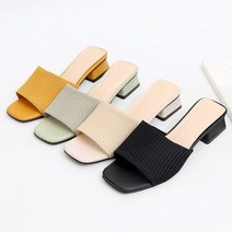 블리슈 리퀴드 뮬슬리퍼 4cm 미들굽슬리퍼