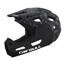 CAIRBULL MTB헬멧 풀페이스헬멧 탈부착식, M/L(54-61CM), 위장