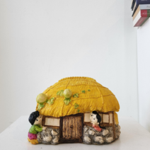 사보삼 초가집저금통 한국전통 민속인형