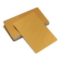 레인저각인 레이저마킹기50/100 개/몫 비즈니스 빈 이름 카드 여러 가지 빛깔의 알루미늄 합금 금속 시트, 11 Gold_01 50Pcs