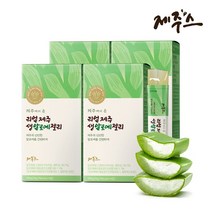 리얼 제주 생알로에 젤리 4박스 (56포), 4개, 20g