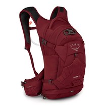 Osprey Raven 14 여성용 자전거가방 하이드레이션 백팩 블랙, 클라렛 빨강