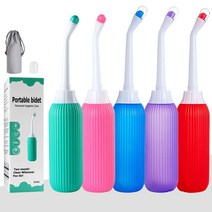 대용량 휴대용 비데 500ml 여행용 캠핑용 야외외출, 색상_퍼플