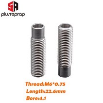 CR 10S 프로 황동 노즐 목구멍 온열 블록 3D 프린터 핫 엔드 1.75MM 필라멘트 J 헤드 c키보드0S 열 M6x0.75 스레드, 1 조각, 목