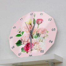 [바보사랑] 아크릴시계_꽃송이들06(믹스), 타입선택:3.12각
