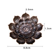 인센스 스틱 Alloy incense burner stick holder 백단향 스머지, 브론즈-엘
