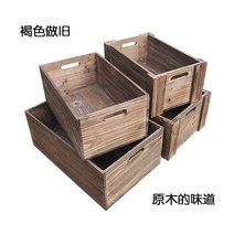 나무상자제작 소나무 원목 우드 촬영용 박스 우드공간, 오래된 갈색