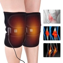 무릎온열기 손목 팔꿈치 온열 밴드 온 찜질기 무선 전기 다리 마사지 가열 패드 적외선 진동기 압축 관절염 통증 완화 등 어깨 마사지 슬리브, 1pc EU 플러그